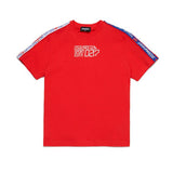Dsquared2 Kids T-shirt Rossa con Banda Logata per Bambini