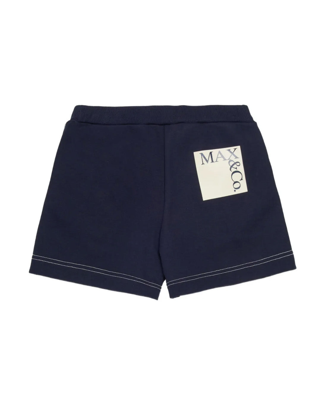 Max & Co Short Blu con Logo per Bambine
