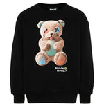 Barrow Kids Felpa Nero con Stampa Teddy Unisex