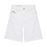 Diesel Kids Bermuda in Denim Bianco Regular Fit per Bambini