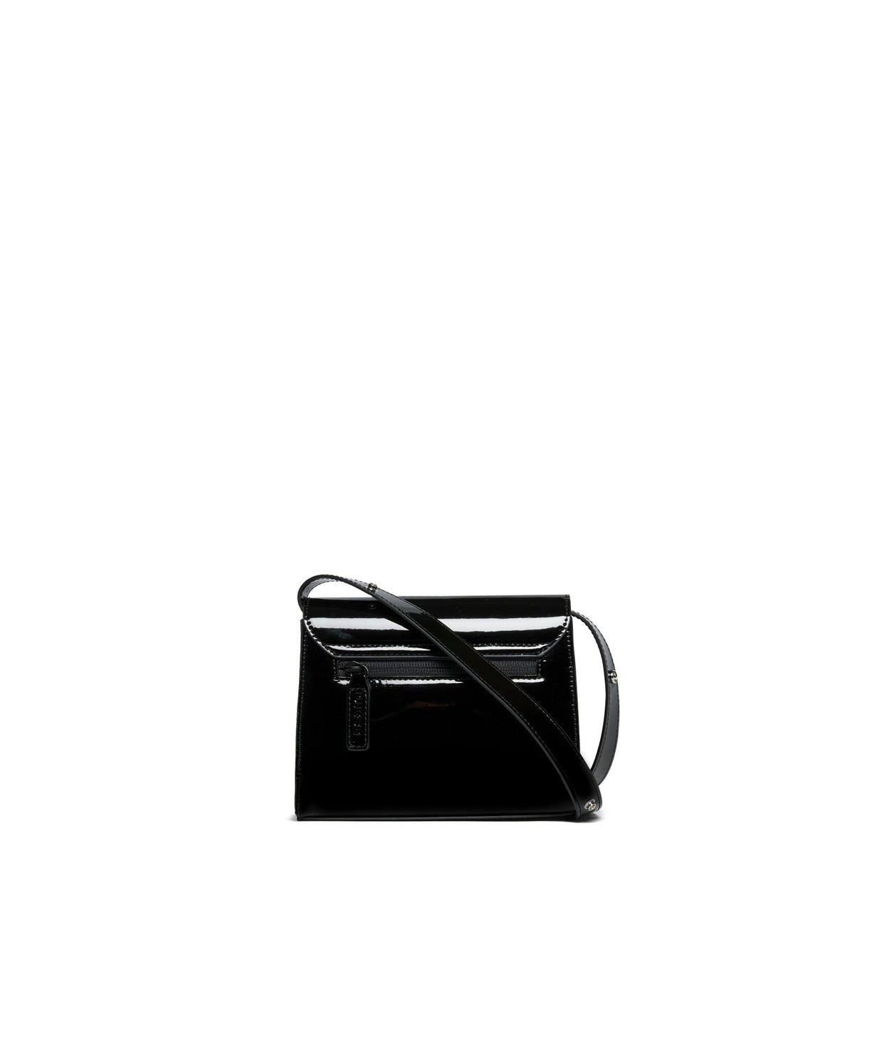 Diesel Kids Borsa Nera Lucida WROSE con Oval D per Bambine