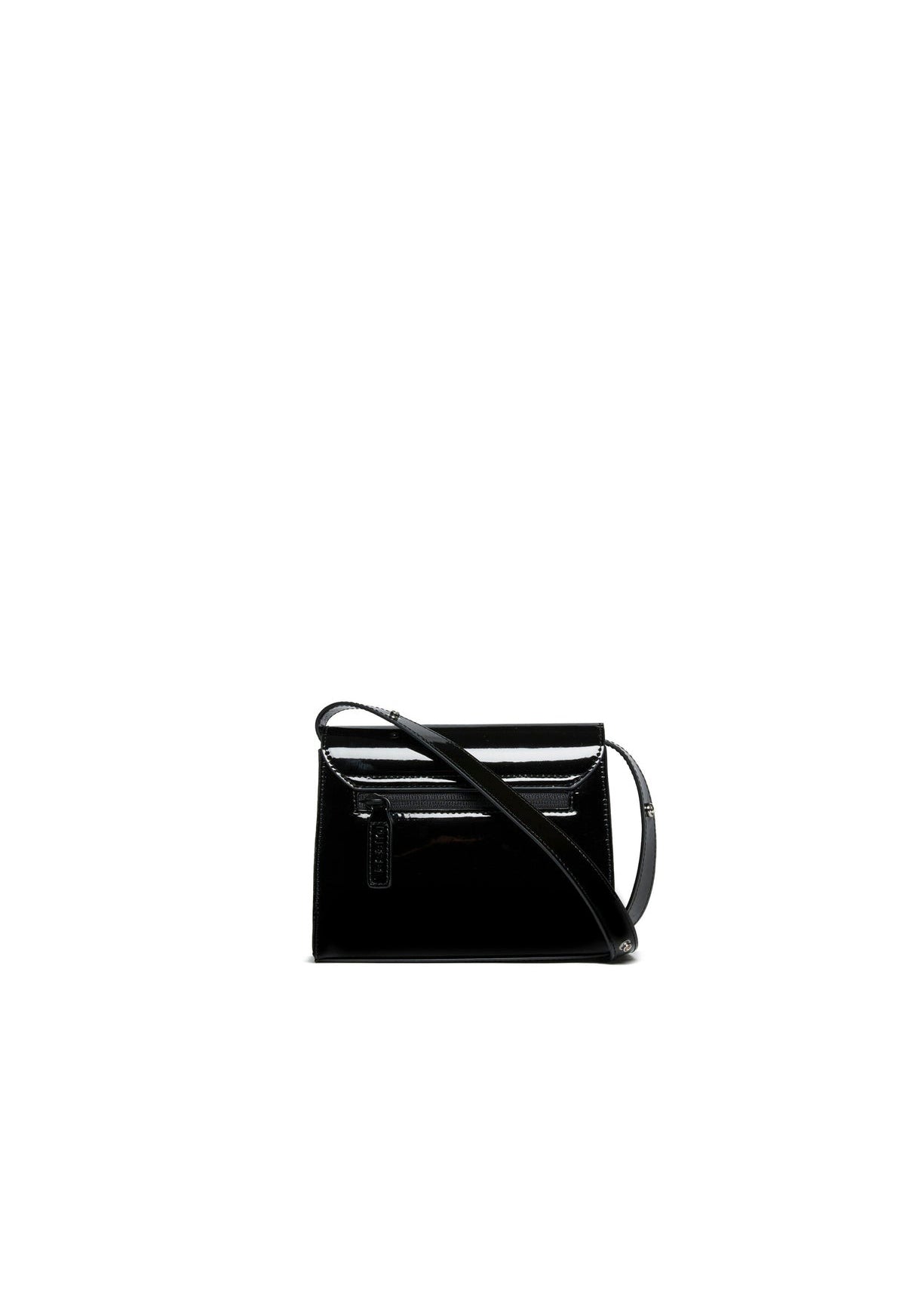 Diesel Kids Borsa Nera Lucida WROSE con Oval D per Bambine