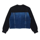 Dsquared2 Kids Felpa con Busto Denim per Bambini