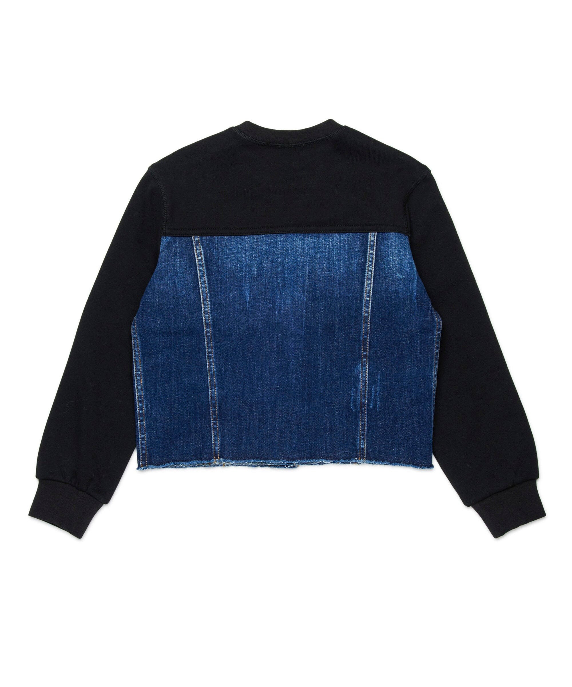 Dsquared2 Kids Felpa con Busto Denim per Bambini