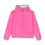 Save The Duck Kids Giubbino Fucsia con Cappuccio con Patch Logo