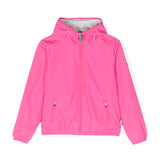 Save The Duck Kids Giubbino Fucsia con Cappuccio con Patch Logo