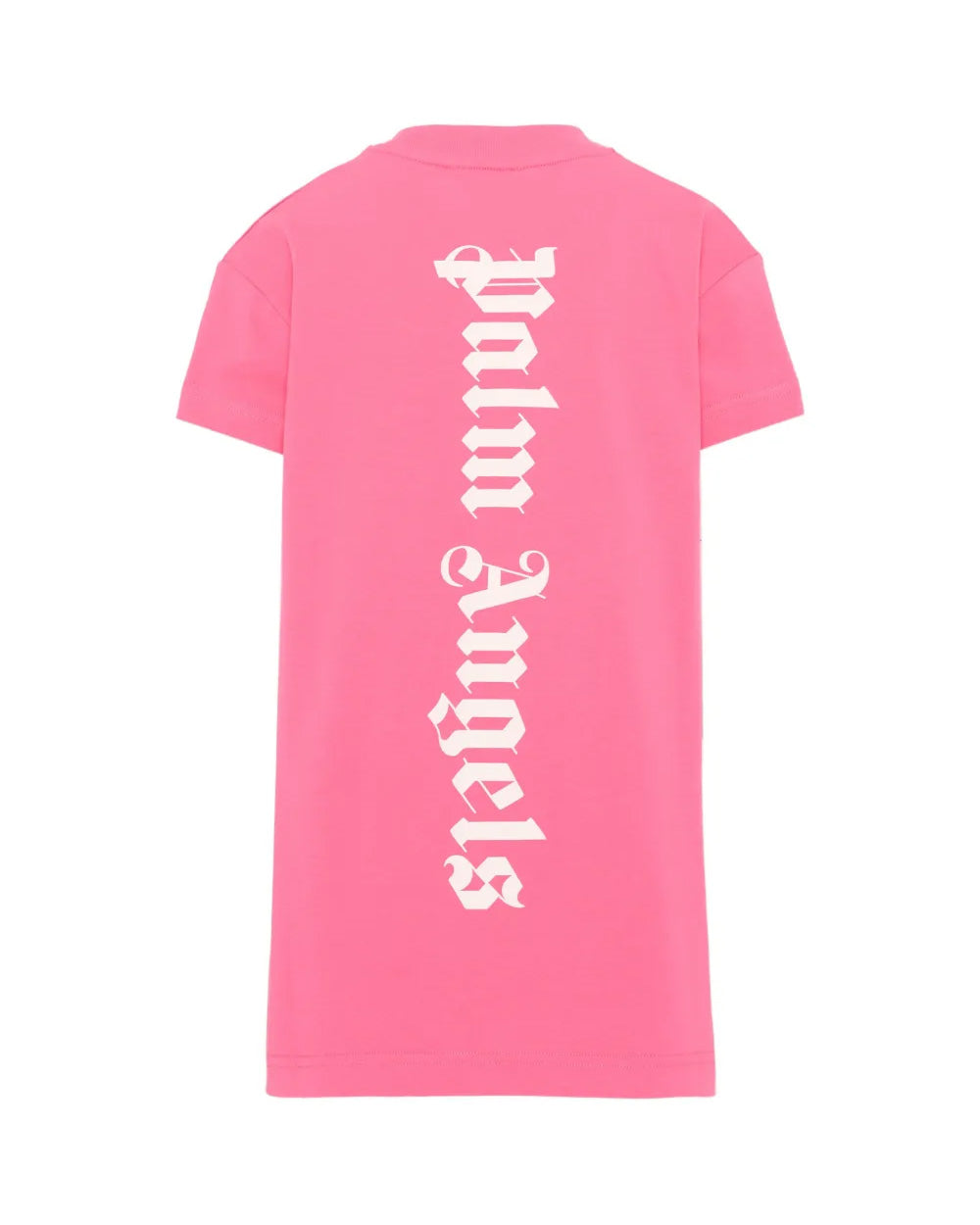 Palm Angels Kids Abito Rosa con Logo Bianco per Bambine