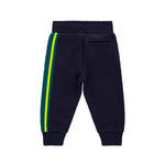 Iceberg Kids Pantaloni Blu con Banda Logo per Neonati (retro)