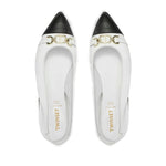 Twinset Ballerina Bianca a Punta con Oval T per Bambine