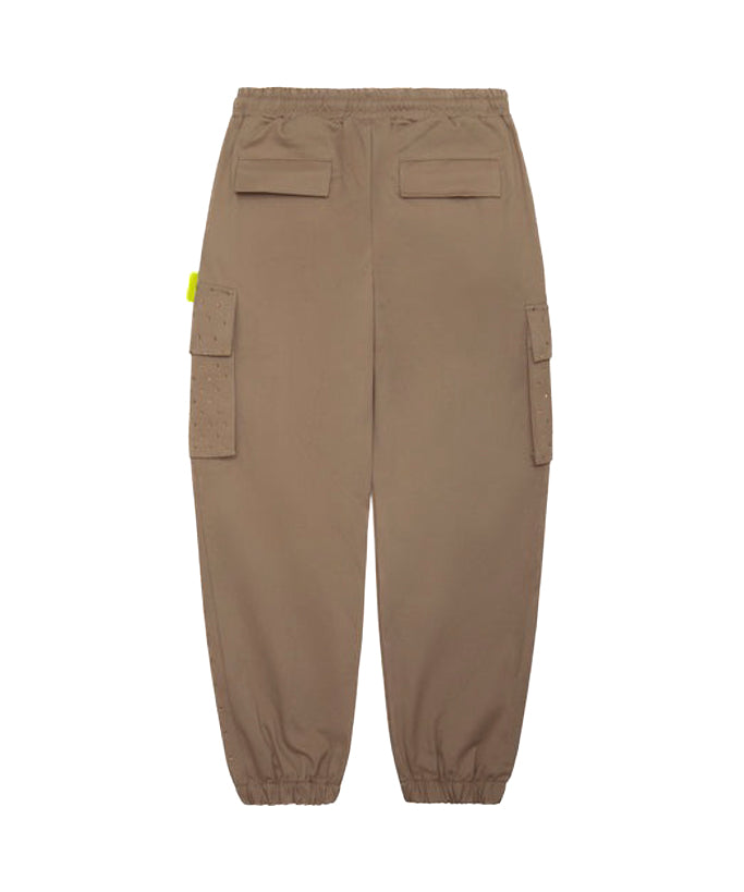 Barrow Kids Pantaloni Marroni con Strass per Bambine (retro)