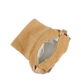 Moschino Kids Borsa Fasciatoio Beige in Teddy con Logo e Tracolla Unisex