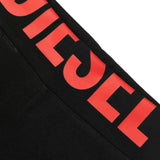 Diesel Kids Ciclista Nero con Stampa Logo a Contrasto per Bambine