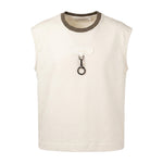 Yes London Kids Canotta con Logo e Dettaglio in Metallo per Bambini