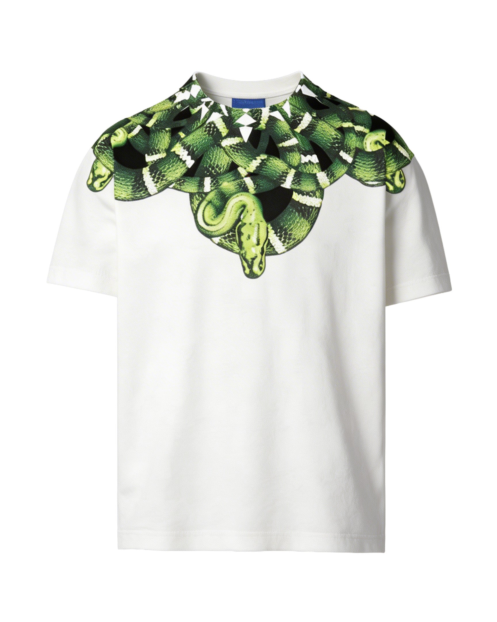 Marcelo Burlon County of Milan Kids T-Shirt Cocco con Stampa Serpente per Bambini