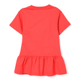 Moschino Kids Abito Rosso con Stampa Toy per Bambine