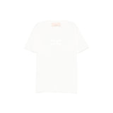 Elisabetta Franchi La Mia Bambina T-shirt Avorio con Logo per Neonate