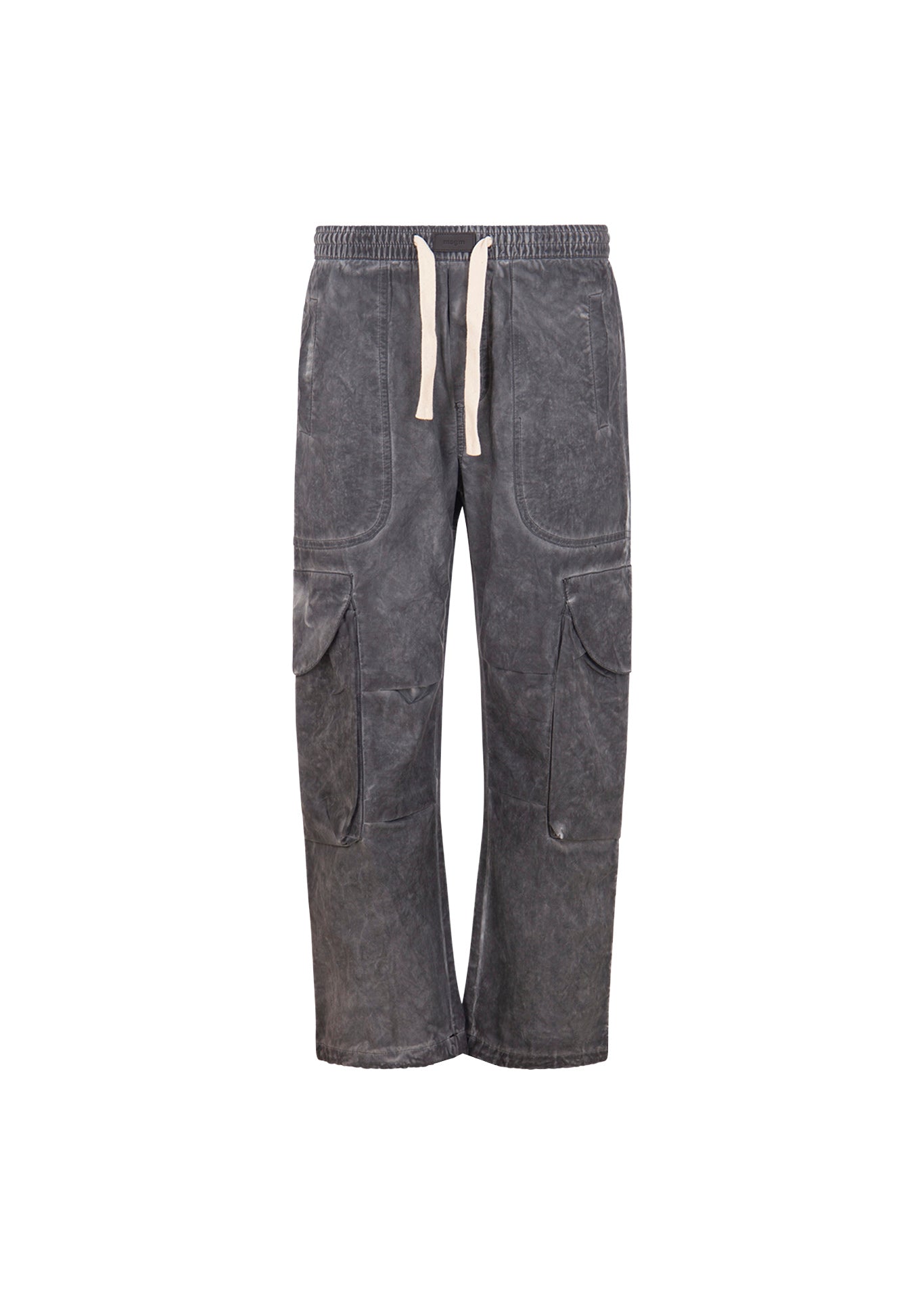 MSGM Kids Pantaloni in Tuta Grigi con Tasconi per Bambini