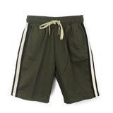 Yes London Green Striped Bermuda Shorts for Kids