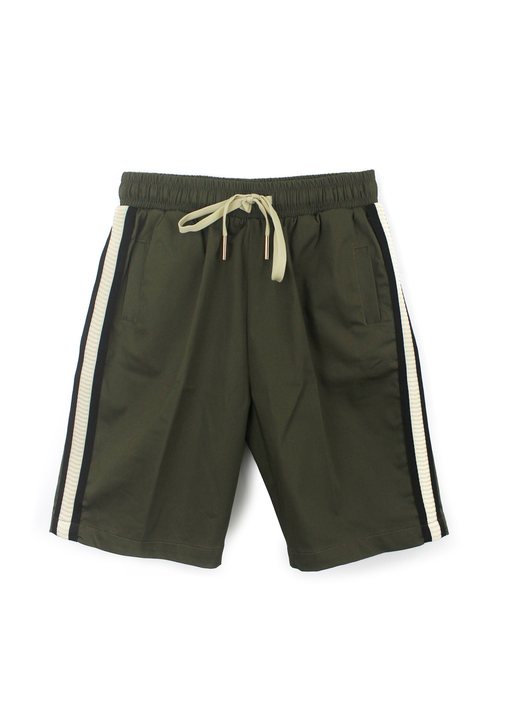 Yes London Bermuda Verde con Bande per Bambini