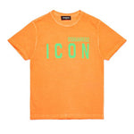 Dsquared2 Kids T-shirt  Arancio con Logo