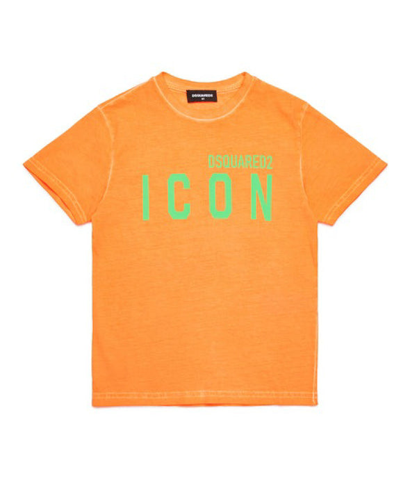 Dsquared2 Kids T-shirt  Arancio con Logo