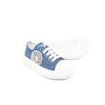 Moschino Kids Sneakers in Denim con Logo Teddy per Bambini