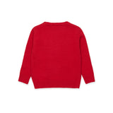 Dsquared2 Kids Maglione Rosso con Intarso Bear per Neonati