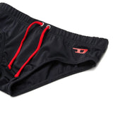 Diesel Kids Costume Nero con Laccio e Logo a Contrasto per Bambini