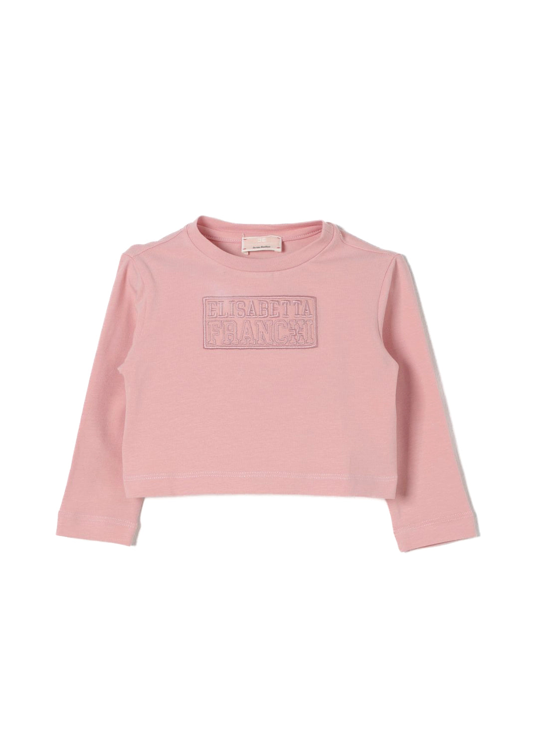 Elisabetta Franchi La Mia Bambina T-shirt Desert Rose Maniche Lunghe per Bambine