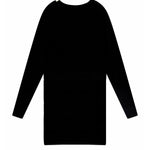 Pinko Kids Abito Nero in Maglia con Intarso Logo per Bambine (retro)