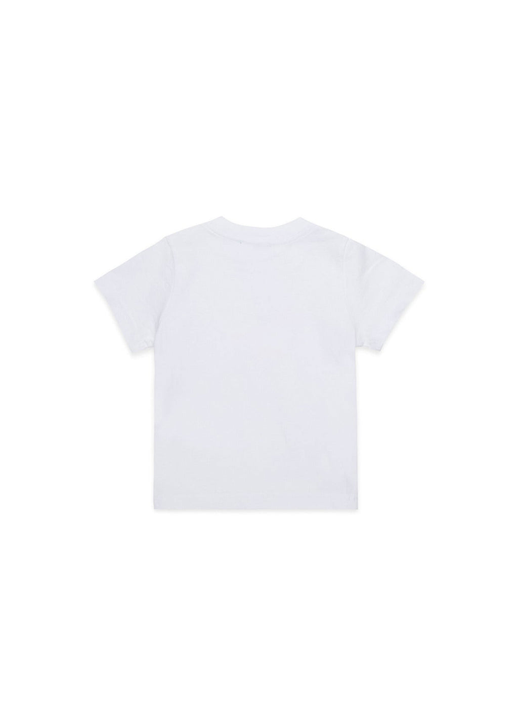 Dsquared2 Kids White T-shirt with Leaf Print for Babies