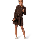 Michael Kors Kids Cardigan Marrone con Zip per Bambine