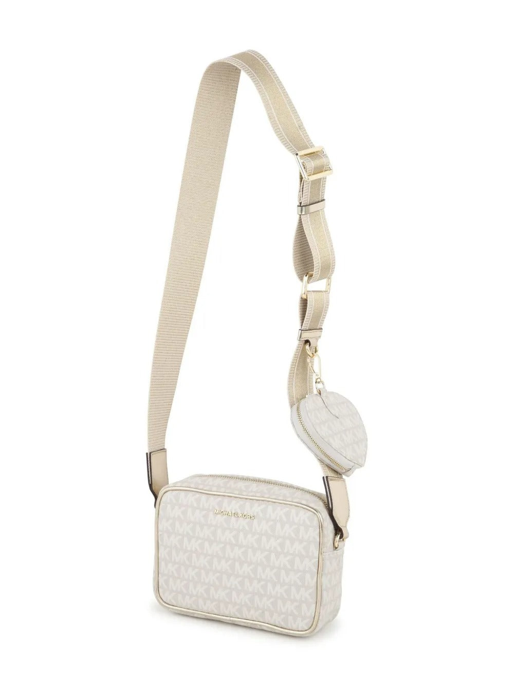 Michael Kors Kids Borsa a Tracolla Crema Monogram per Bambine