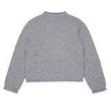 Max & Co Kids Pullover Grigio con Logo per Bambine