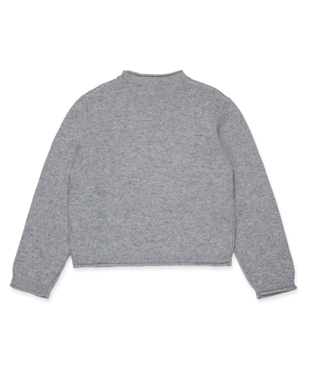 Max & Co Kids Pullover Grigio con Logo per Bambine