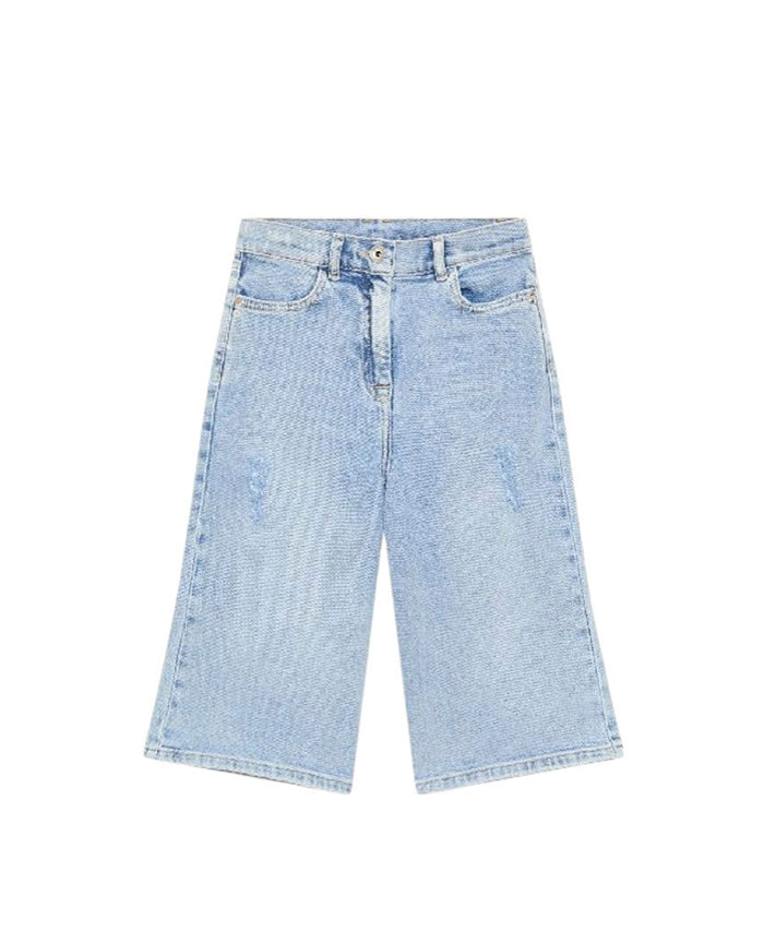 Patrizia Pepe Bermuda Denim Chiaro per Bambine
