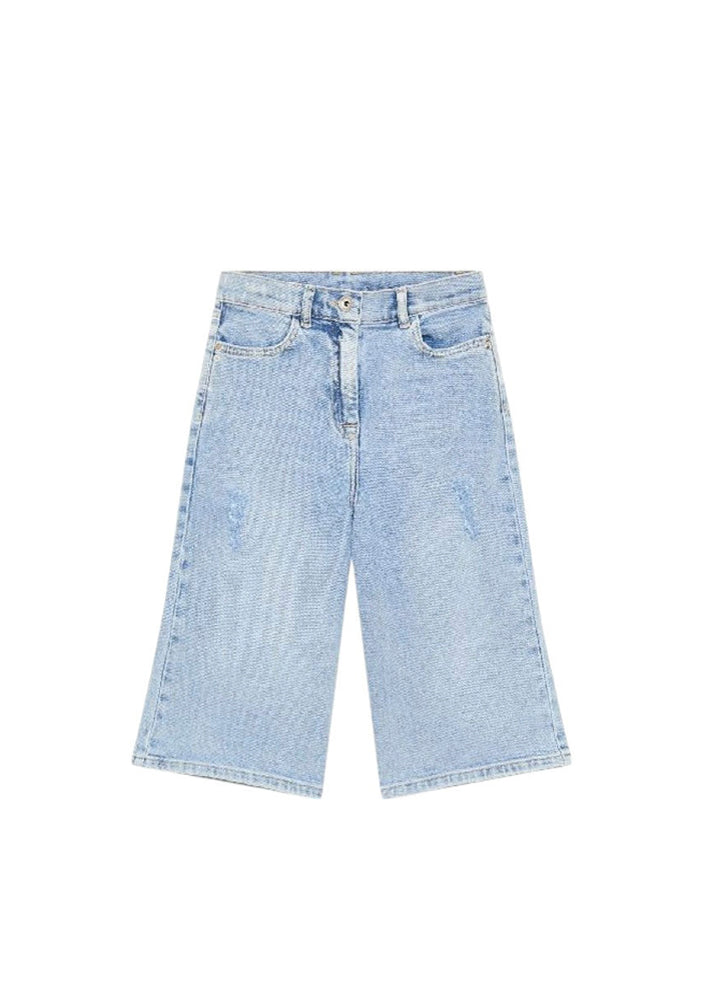 Patrizia Pepe Bermuda Denim Chiaro per Bambine