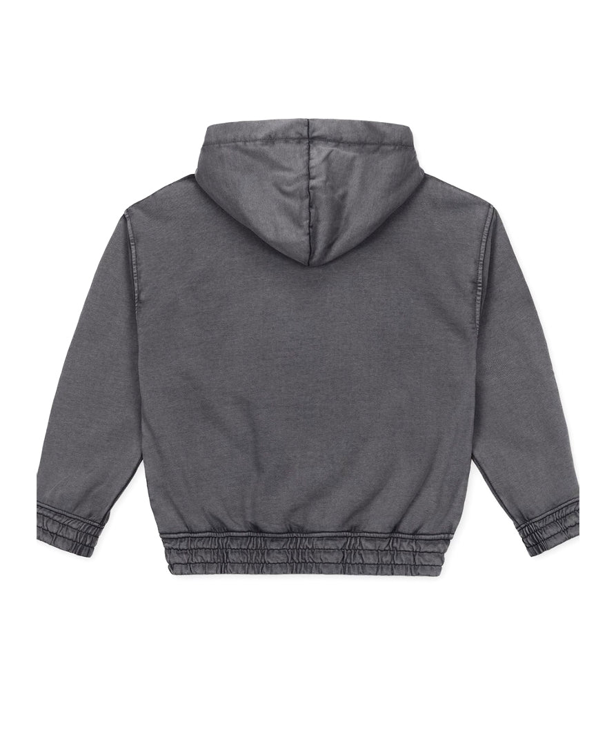 Iceberg Kids Felpa Piombo con Cappuccio con Logo in Rilievo per Bambini (retro)