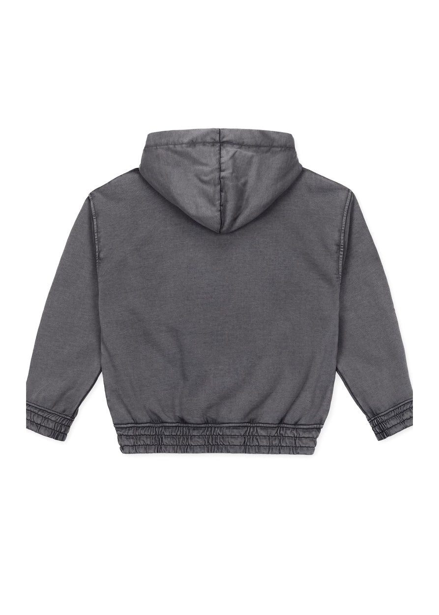 Iceberg Kids Felpa Piombo con Cappuccio con Logo in Rilievo per Bambini (retro)