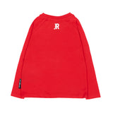 John Richmond Kids T-Shirt Rosso a Maniche Lunghe con Logo per Neonati