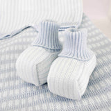 Marlù Scarpine Celeste/Bianco per Neonati