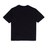 Diesel Kids T-shirt Nero con Logo Macro D per Bambini