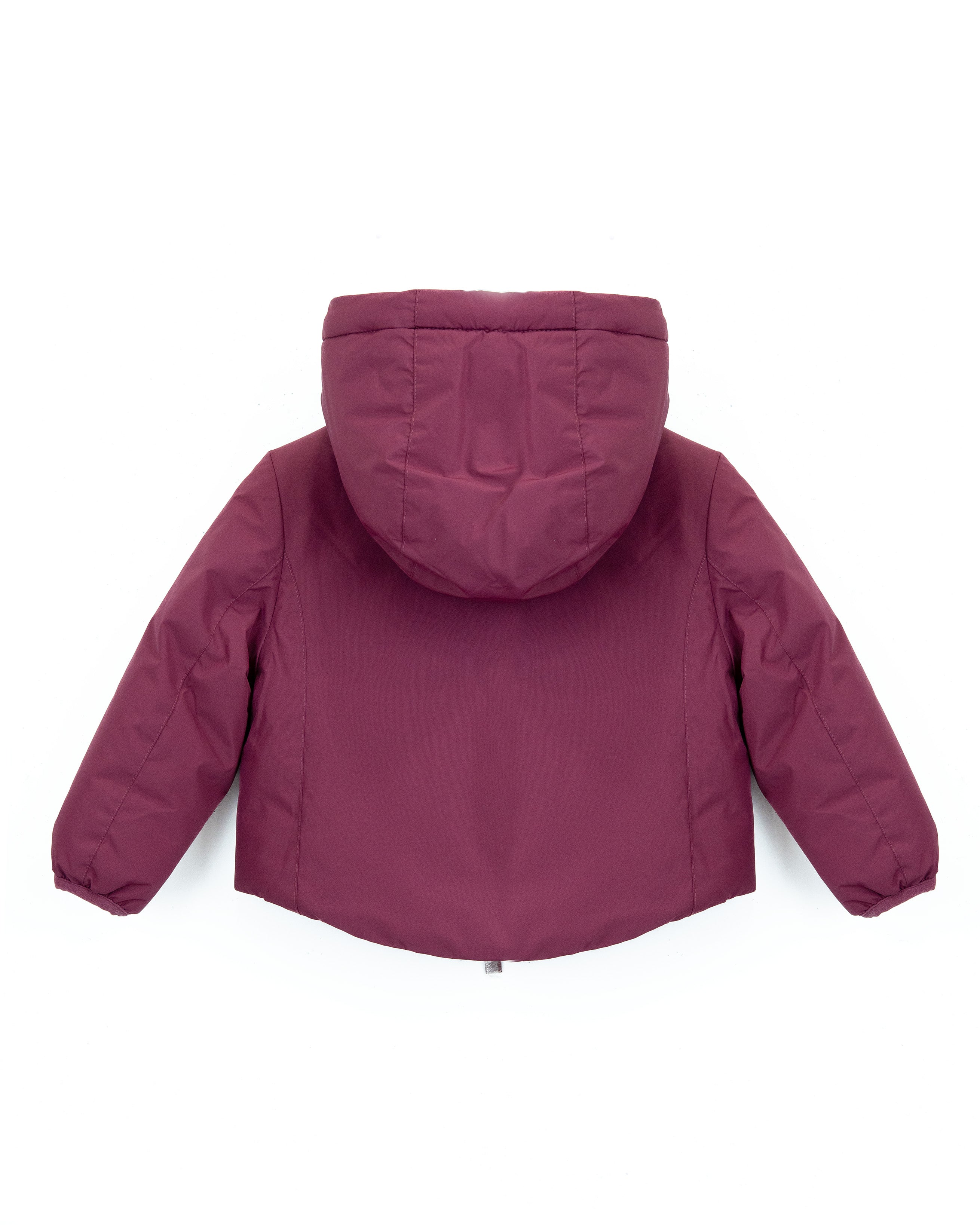 Suns Kids Giubbino Blueberry con Fodera in Eco Pelliccia con Cappuccio per Neonate