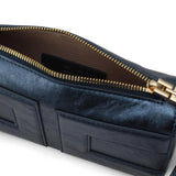 Elisabetta Franchi La Mia Bambina Borsa Blu Notte con Logo per Bambine