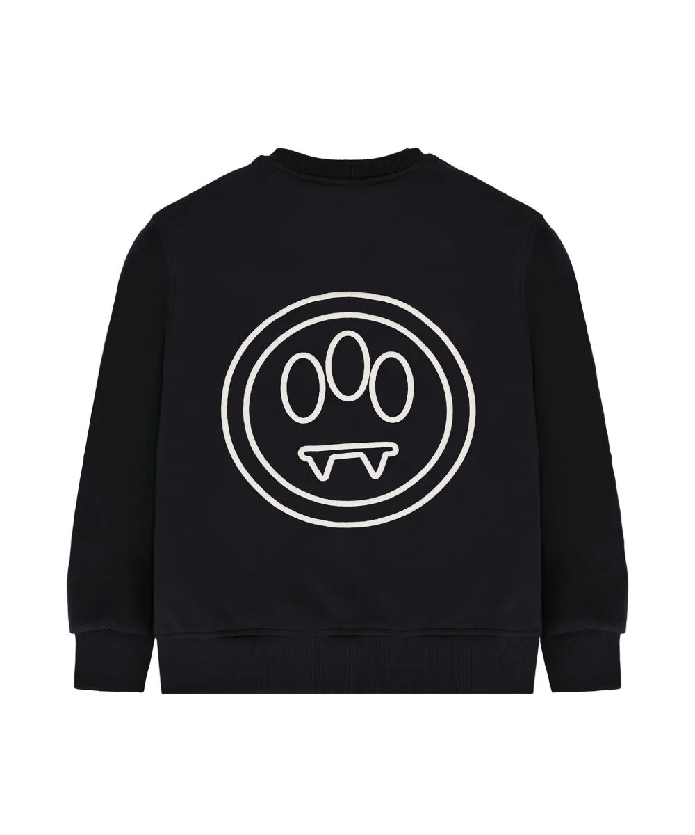 Barrow Kids Felpa Nero con Stampa Logo Unisex