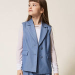 Twinset Kids Gilet Cielo per Bambine