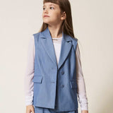 Twinset Kids Gilet Cielo per Bambine