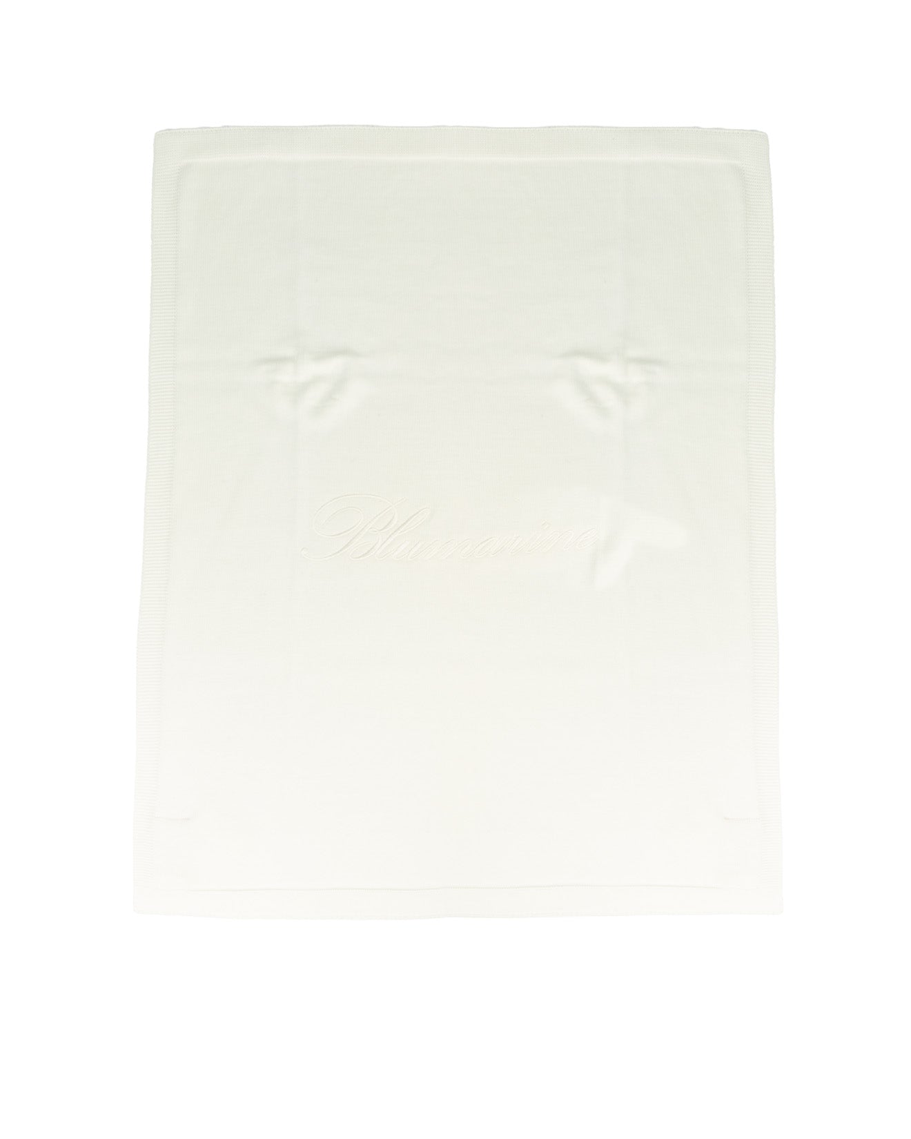 Blumarine Kids Coperta Culla Panna con Logo Ricamato per Neonate
