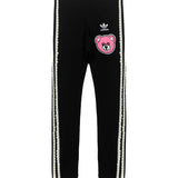 Adidas X Iconic Leggings Nero con Patch Bear e Perle per Bambine (fronte)