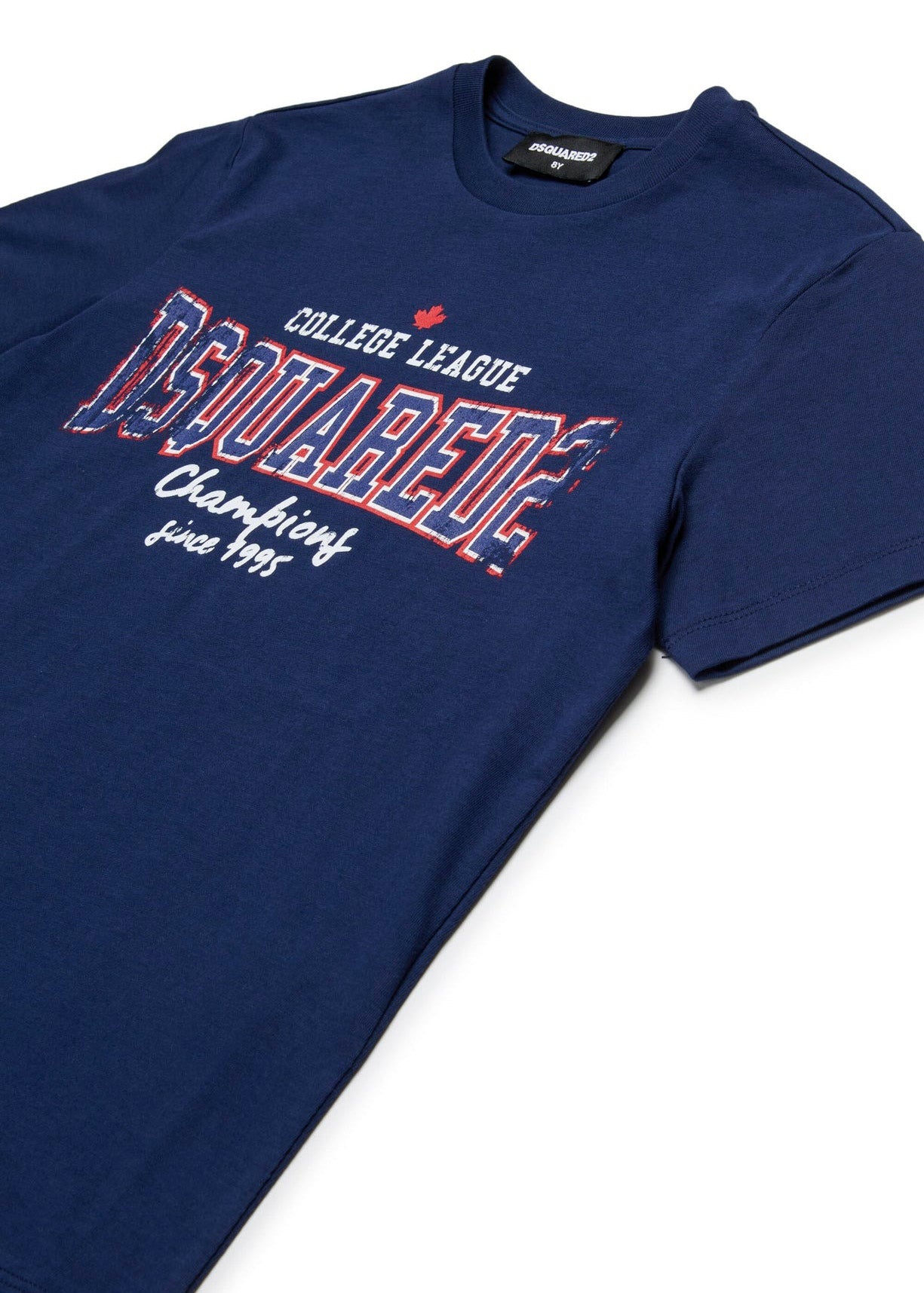 Dsquared2 Kids T-shirt Bluette con Logo per Bambini